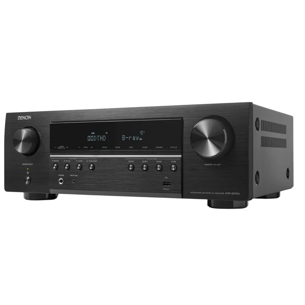 Denon AVRS670H AV Receiver (Black) - Image 2