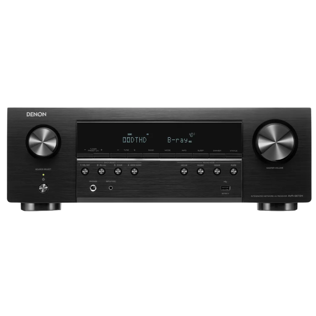 Denon AVRS670H AV Receiver (Black)