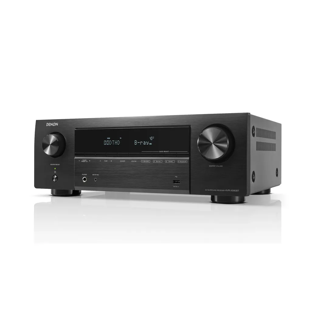 Denon AVRX580BT AV Receiver (Black) - Image 3